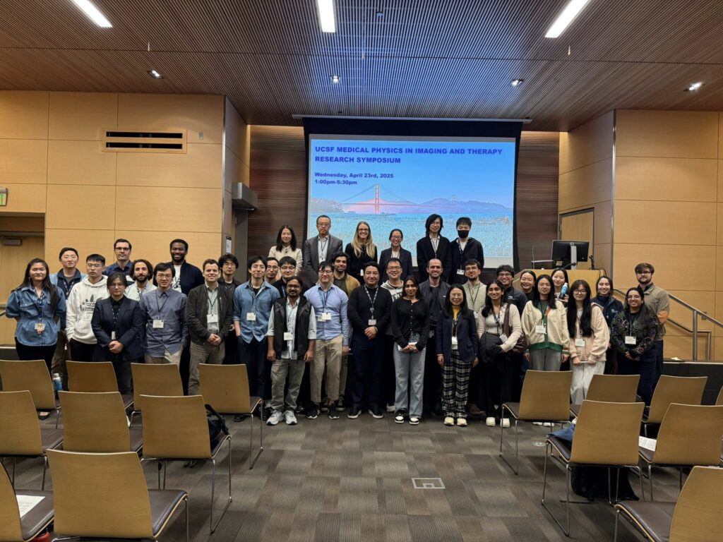 Group photo of participants at the UCSF Medical Physics in Imaging and Therapy Research Symposium.
